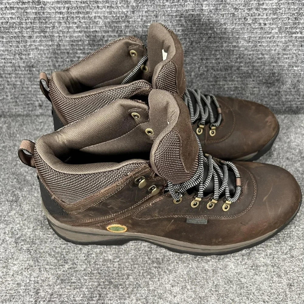 Timberland Boots Mens Size 15 Brown Leather Waterproof Hiking Outdoor 12135
